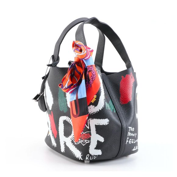 Handbags - ✧ Graffiti leather bucket bag